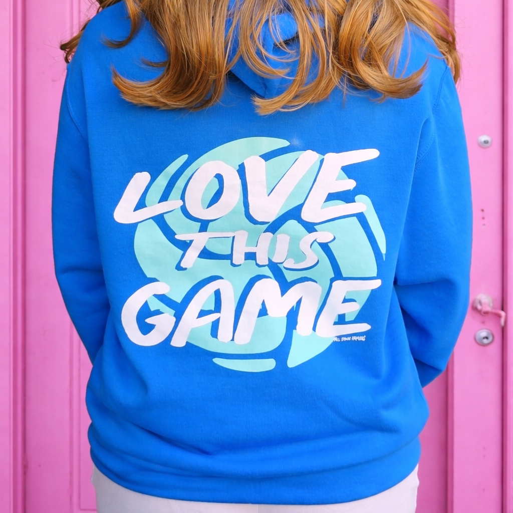 Love This Game Volleyball Hoodie-Royal