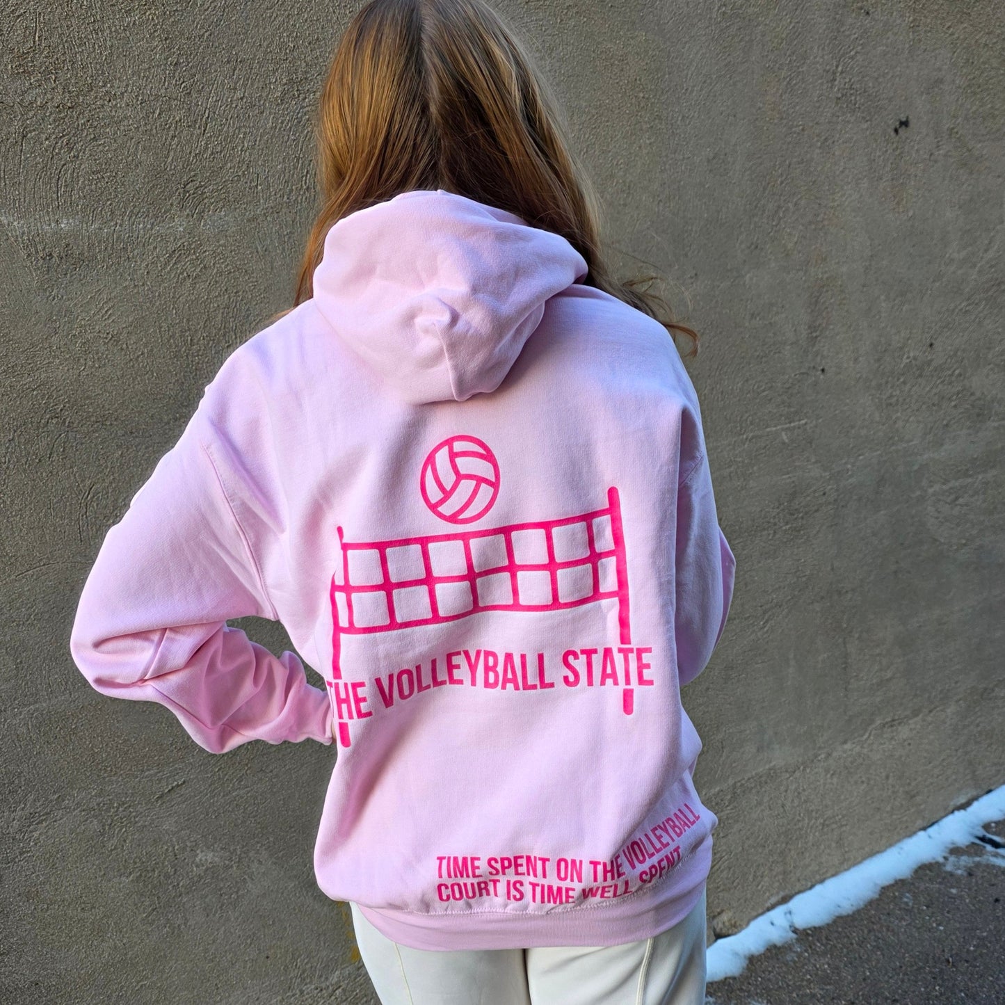 Time Well Spent Volleyball Hoodie