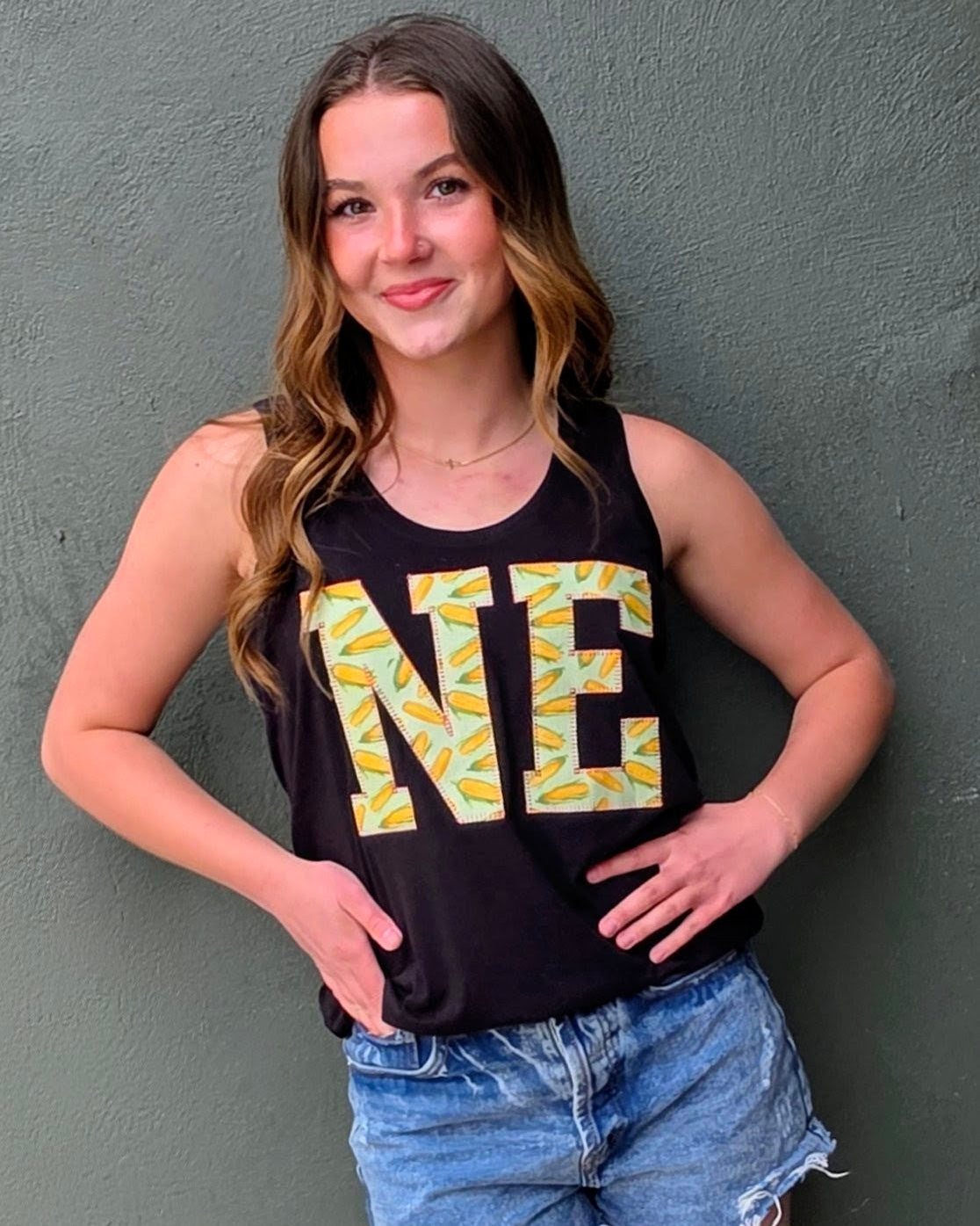 NE Corn Cob Tank-Black