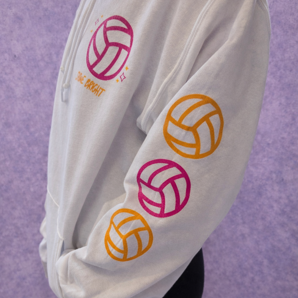 Shine Bright Volleyball Hoodie