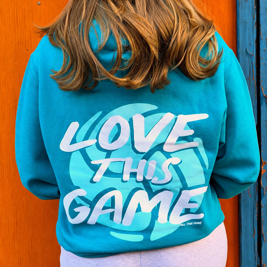Love This Game Volleyball Hoodie-Teal