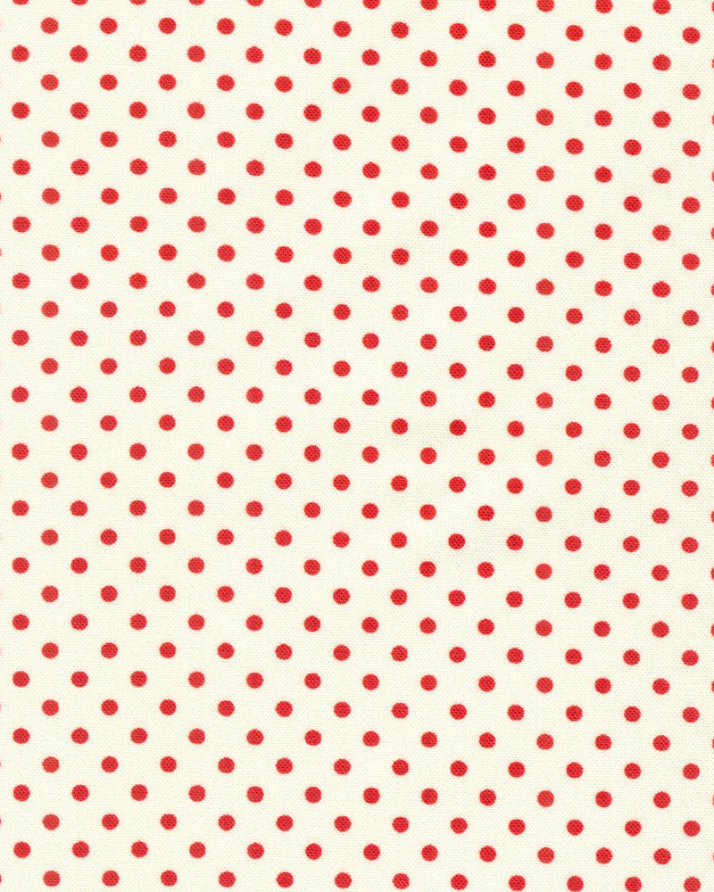 NE White/Red Polka Dot Sweatshirt